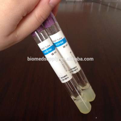 acd a anticoagulant and separation gel prp tube for skin care, face v lifting and hair loss etc.